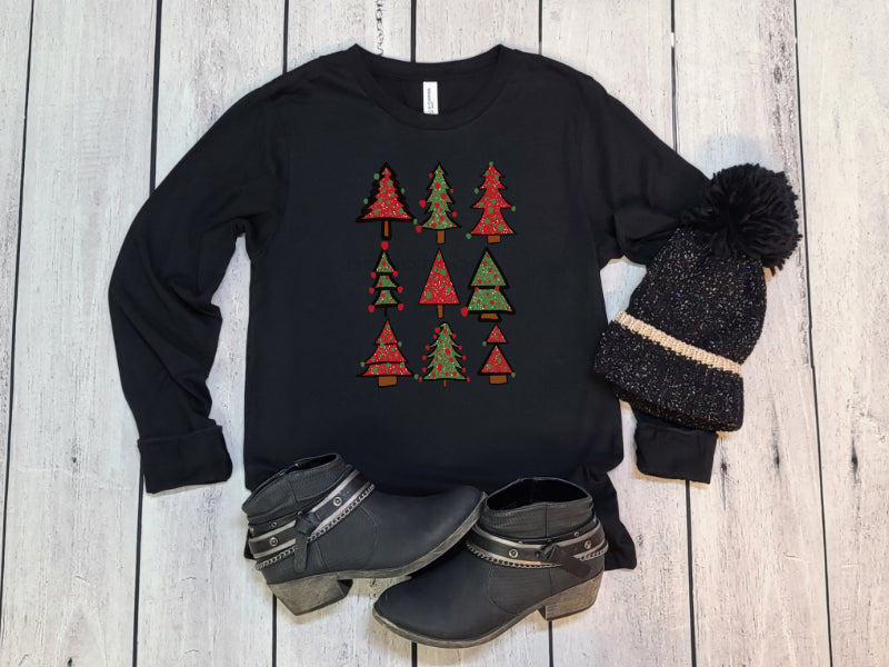 CHRISTMAS TREE COLLAGE (DTF) 12-371