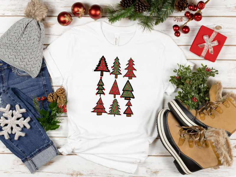 CHRISTMAS TREE COLLAGE (DTF) 12-371