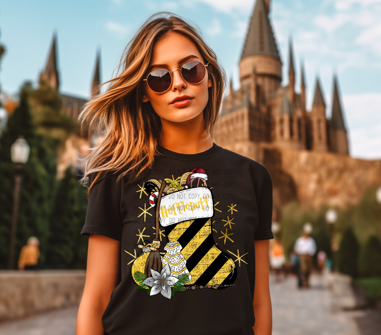 Hufflepuff Stocking (DTF) 12-442