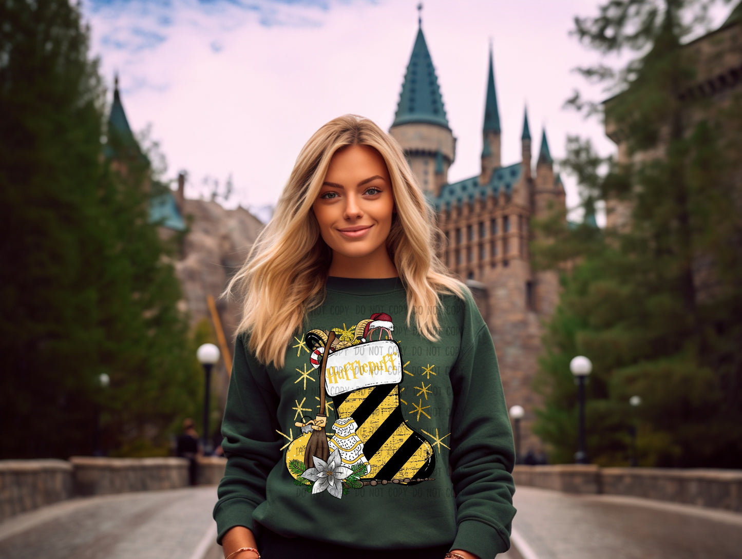 Hufflepuff Stocking (DTF) 12-442