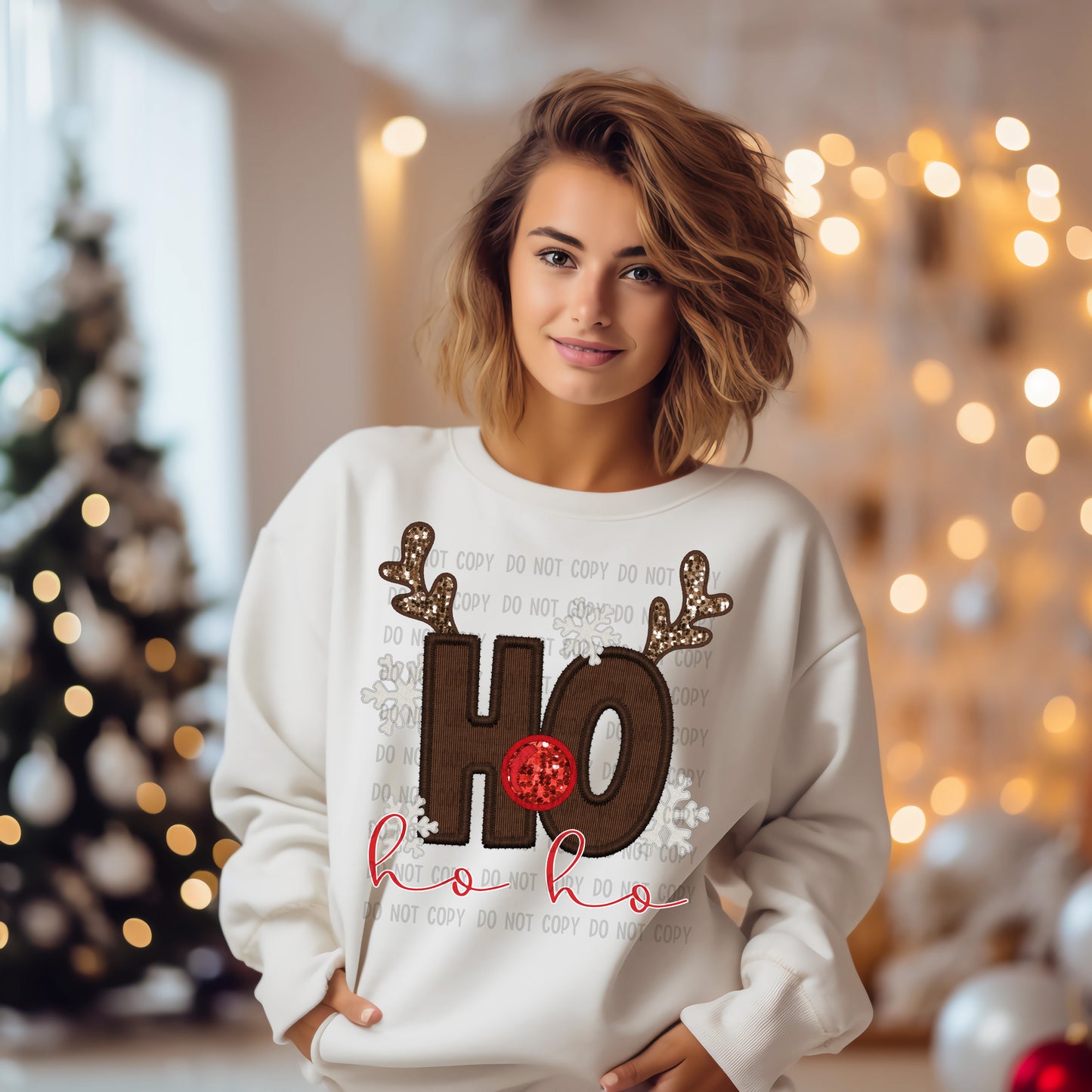 Ho Ho Ho Reindeer (DTF) 12-500