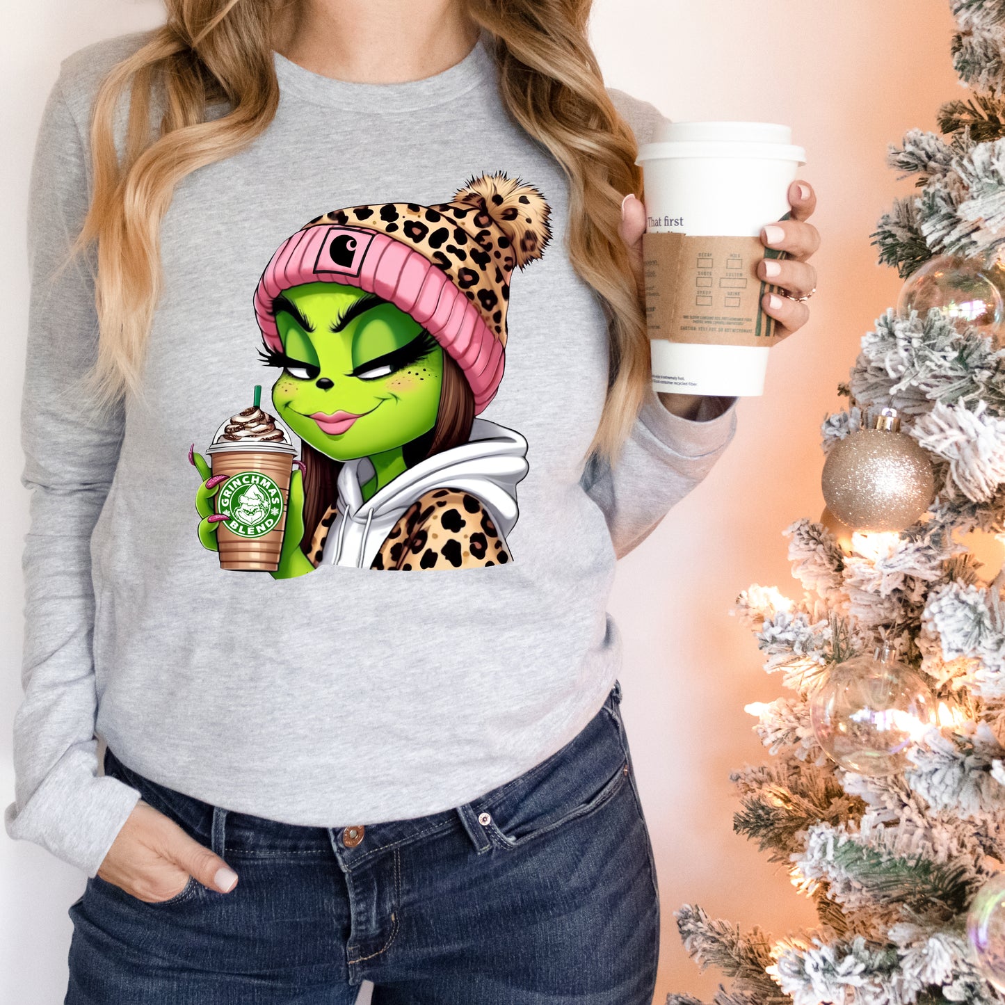 BOUJEE GRUMPY PINK LEOPARD COFFEE (DTF) 12-705