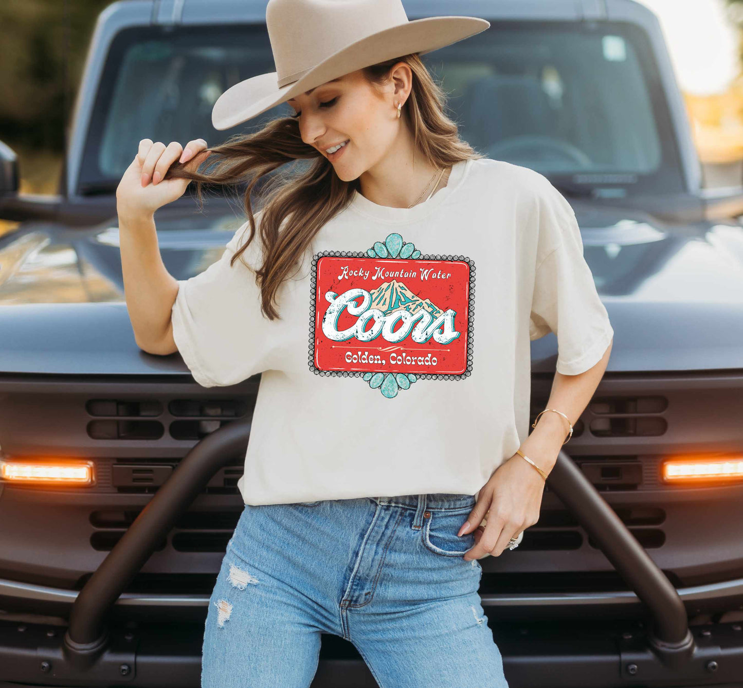 Turquoise Red Beer (Completed Graphic Tee) 1242