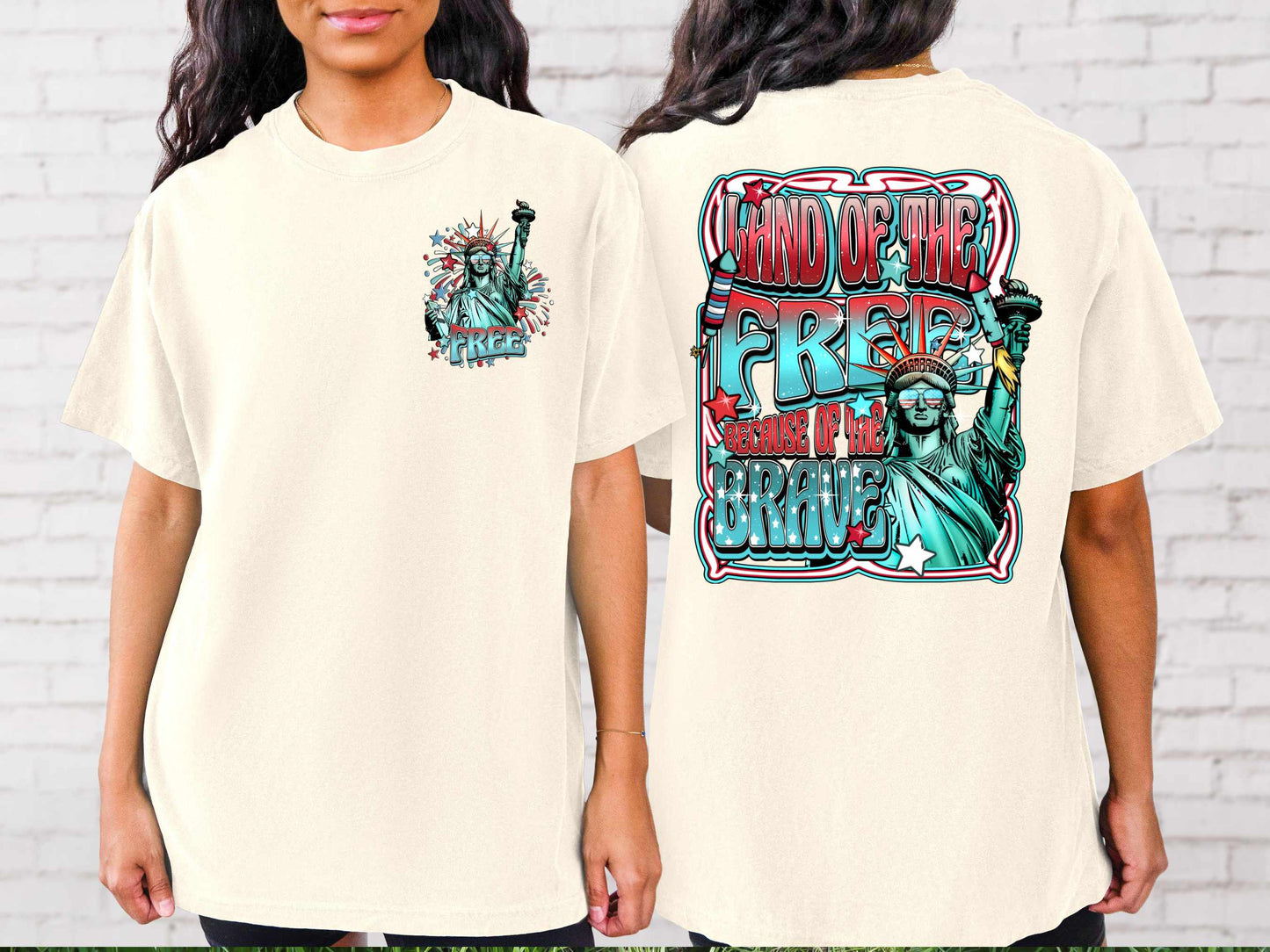 Land of the Free Statue of Liberty (DTF) 316AG SET