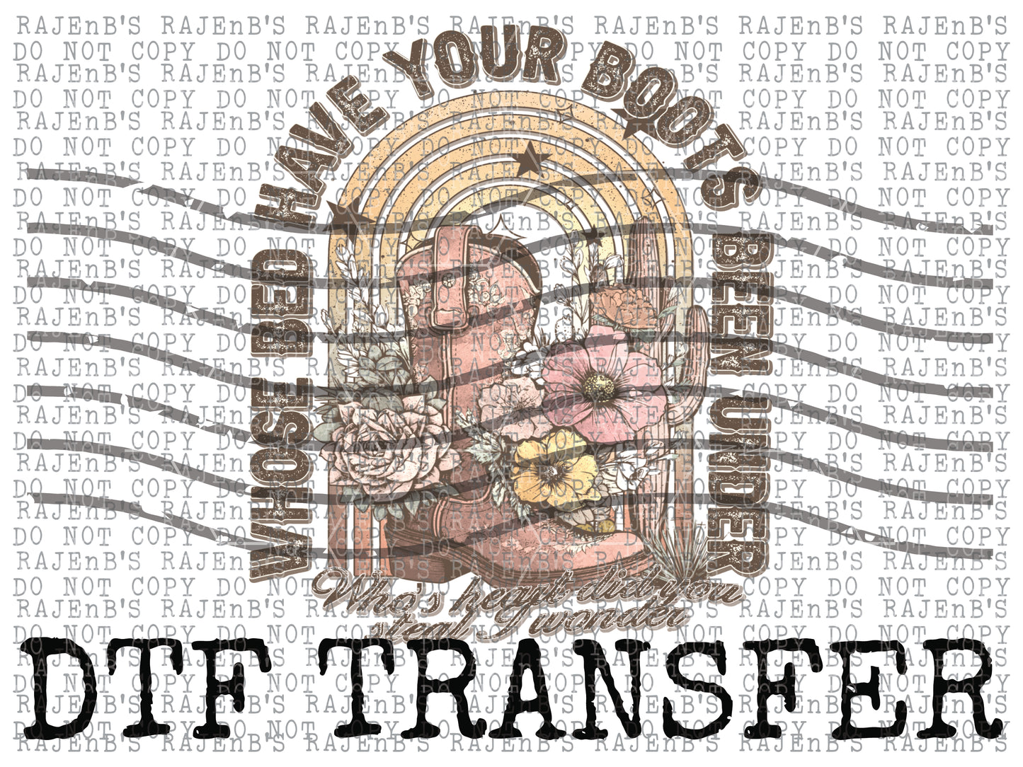 Boots Been Under (DTF) AG323