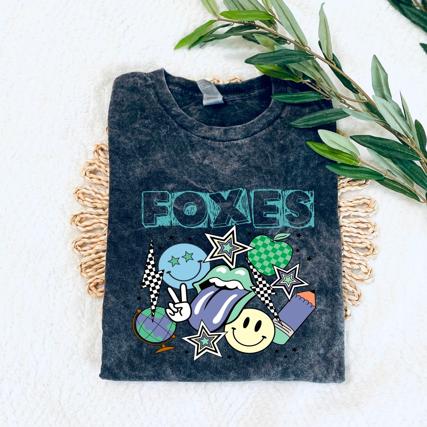 Foxes Retro Blue (DTF) 51SC