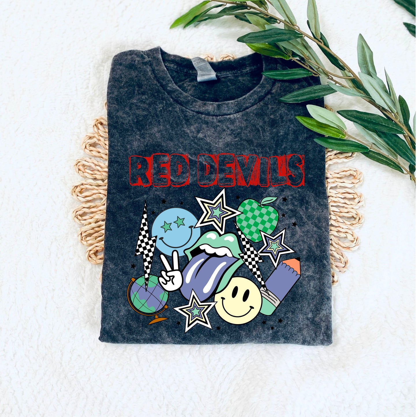 Red Devils Retro Blue (DTF) 74SC