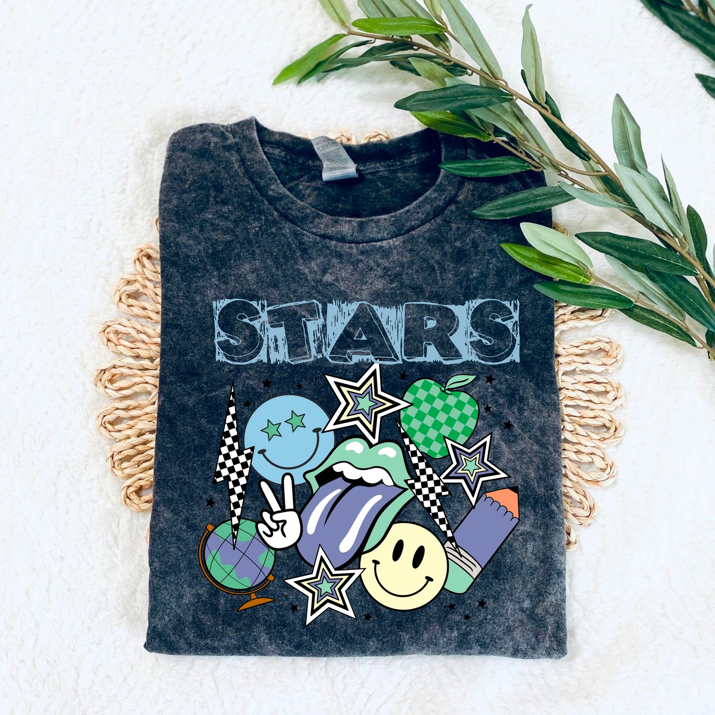 Stars Retro Blue (DTF) 78SC