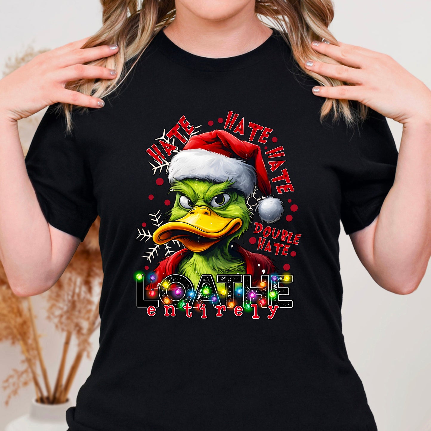 Green Duck Hate Double Hate (DTF) TE0235