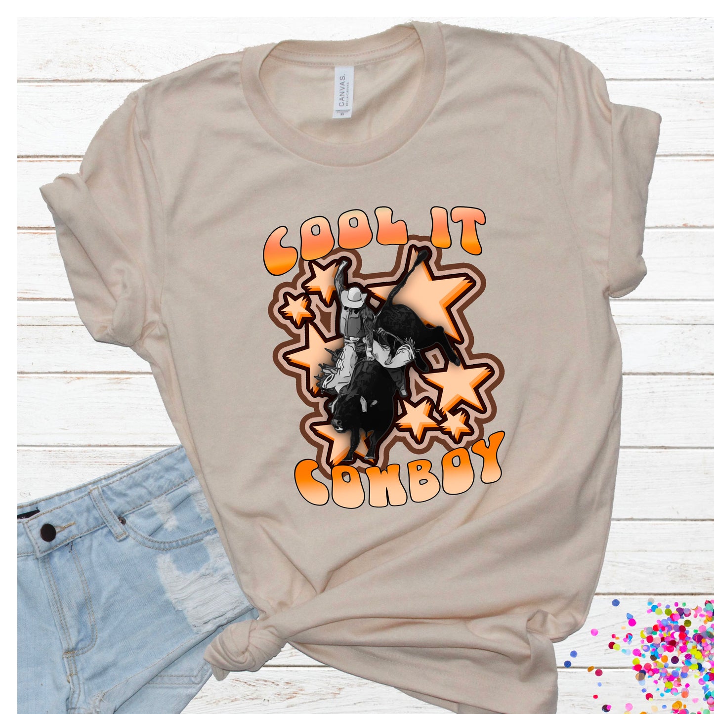 Cool it cowboy DTF transfer CCC183
