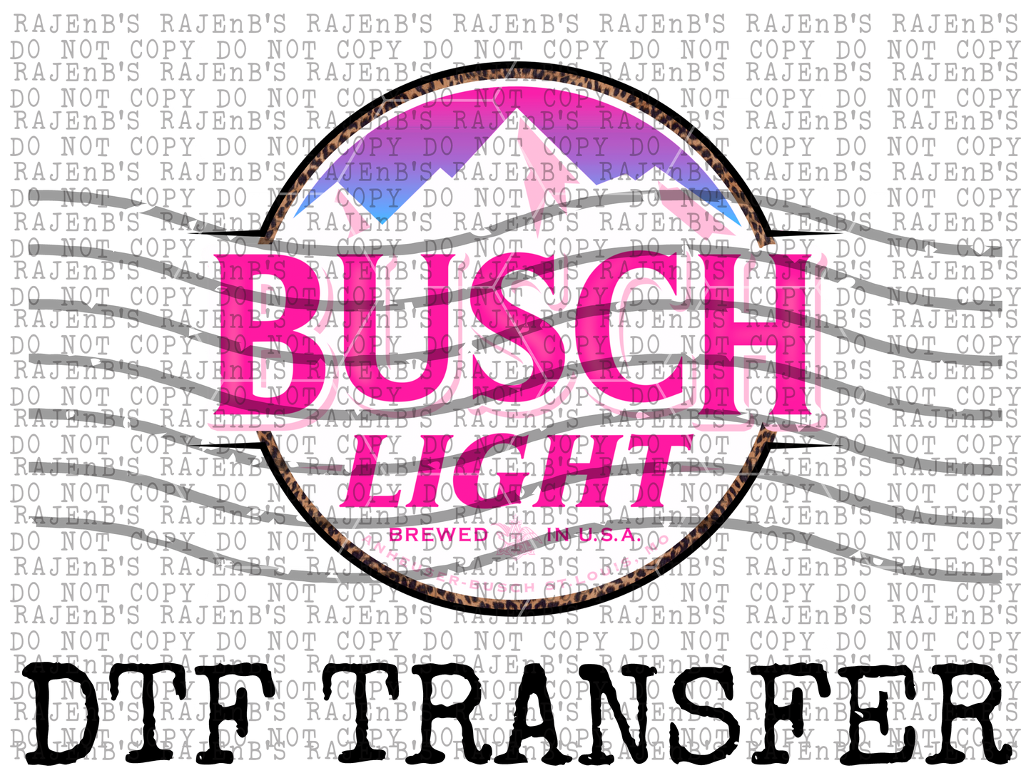 Pink & Leopard Bu$ch L!ght (DTF) 1188