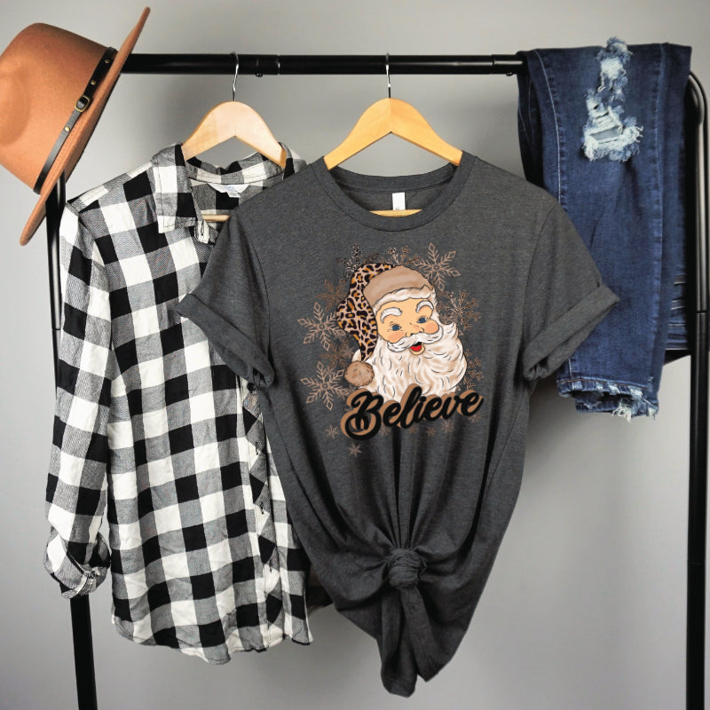 Leopard Believe Santa DTF Transfer DTF12-370