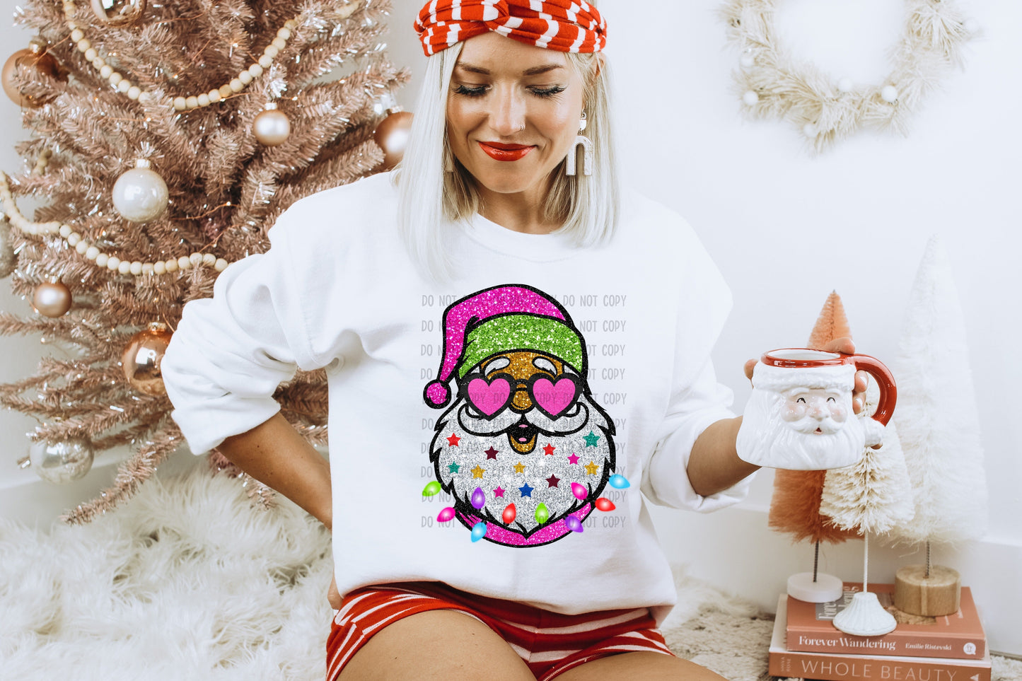 SANTA WITH SUNNIES (DTF) 12-622