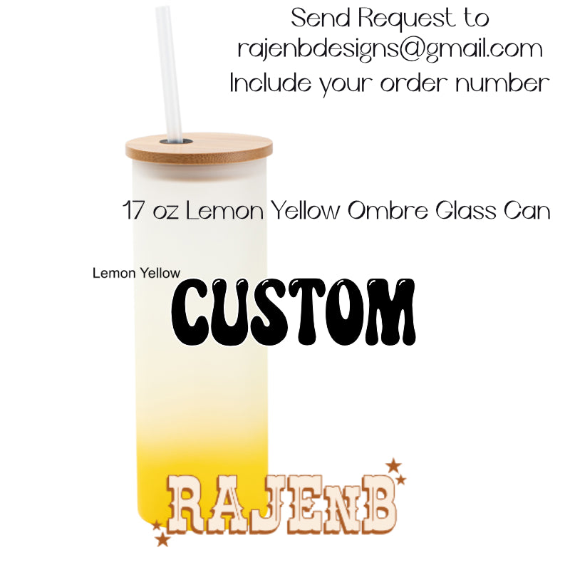 CUSTOM 17 oz Frosted Gradient Glass Tumbler-Completed WHOLESALE