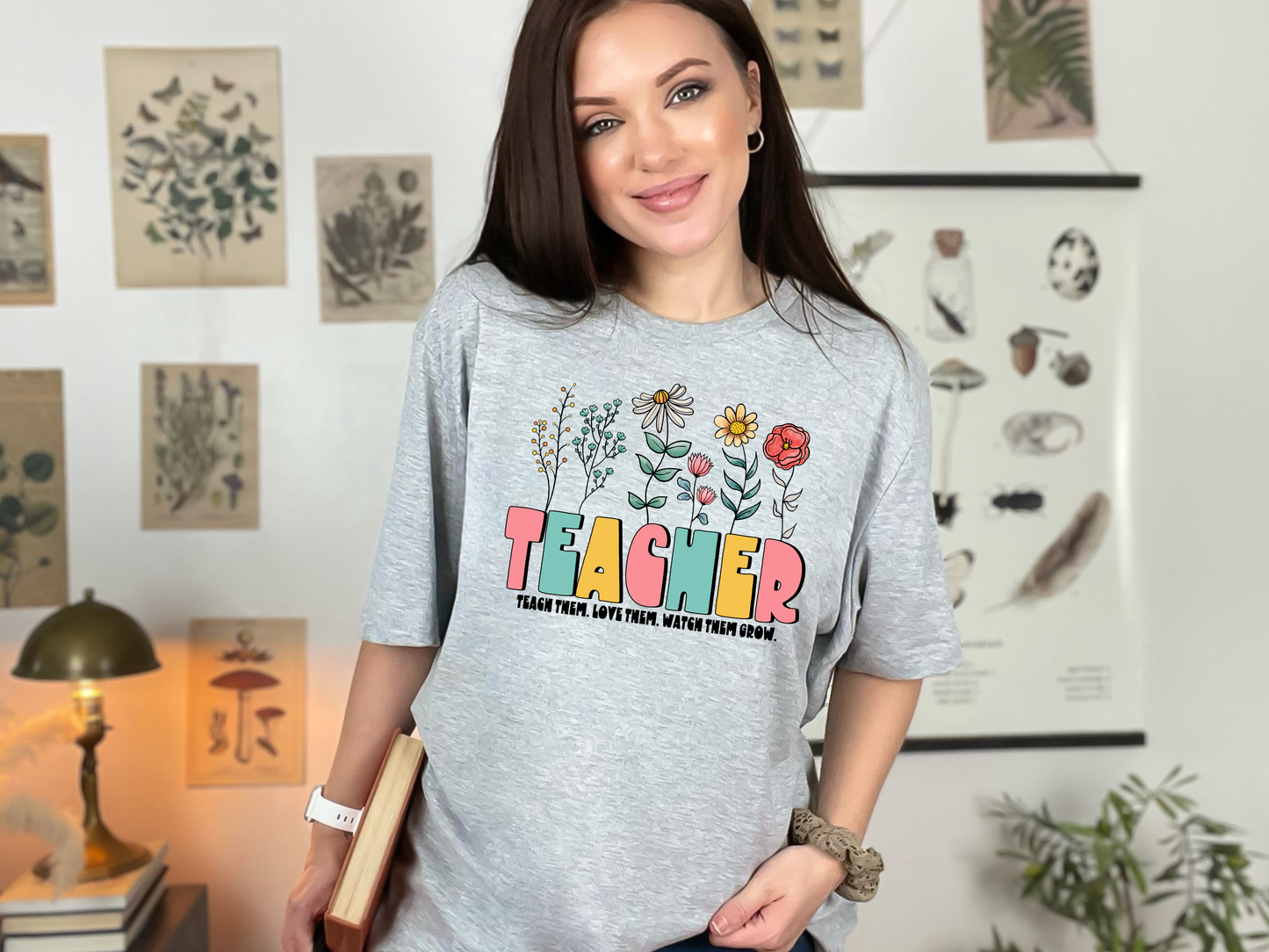 TEACHER FLORAL (DTF TRANSFER) 192SC