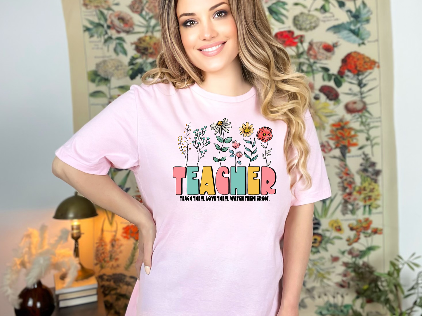 TEACHER FLORAL (DTF TRANSFER) 192SC