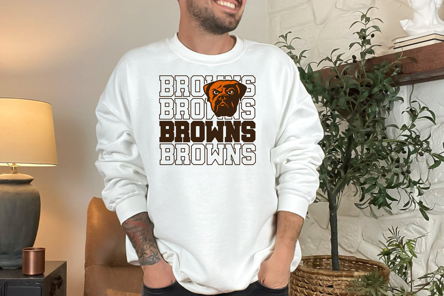 BROWNS STACKED (DTF) 2080