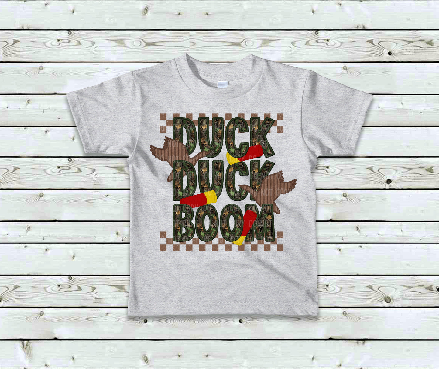 DUCK DUCK BOOM-FAUX SEQUIN EMBROIDERY (EFFECT) DTF 3618
