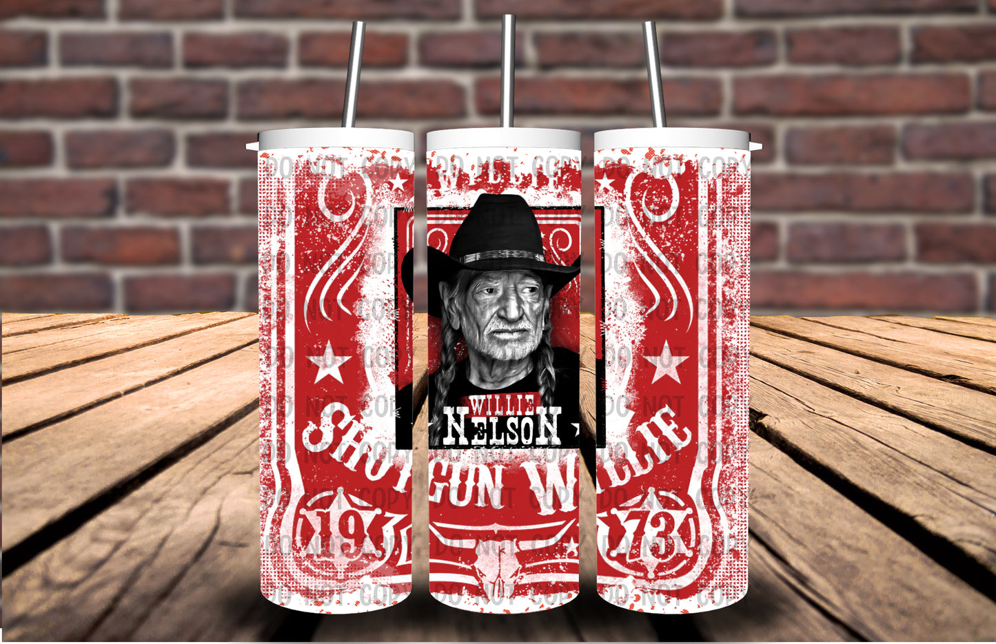 W!ll!e N3lson Red 20 oz Tumbler 4017KPI