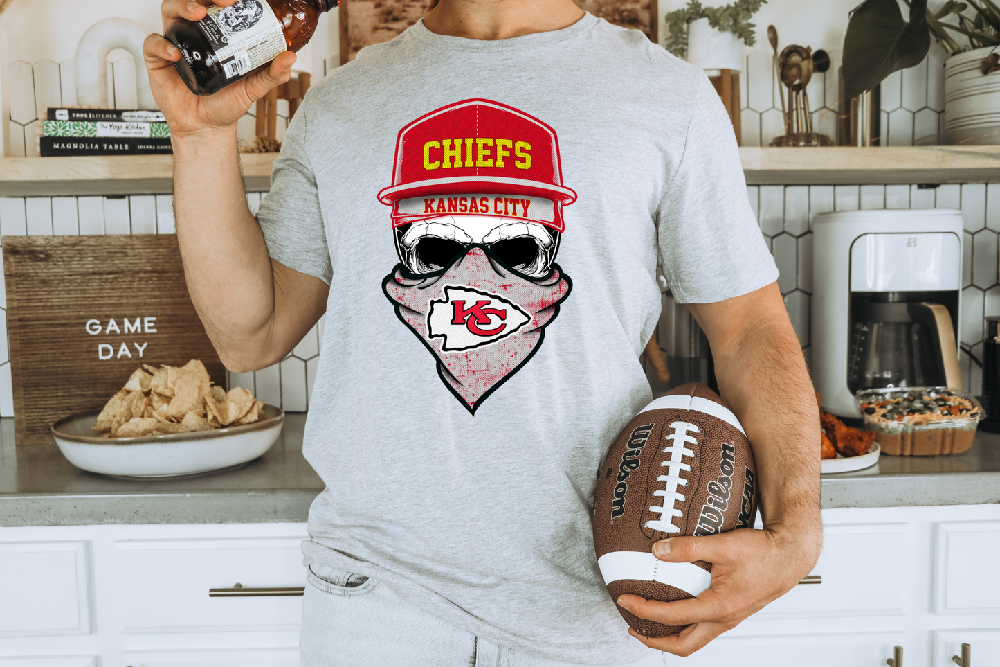 KC CHIEFS SKULL (DTF) 4361KPI