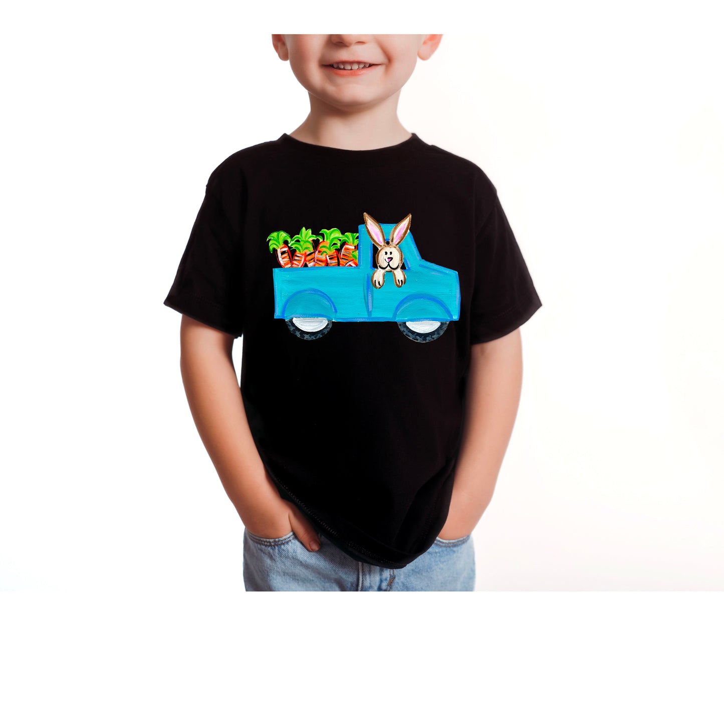 Easter Blue Truck (DTF) 438