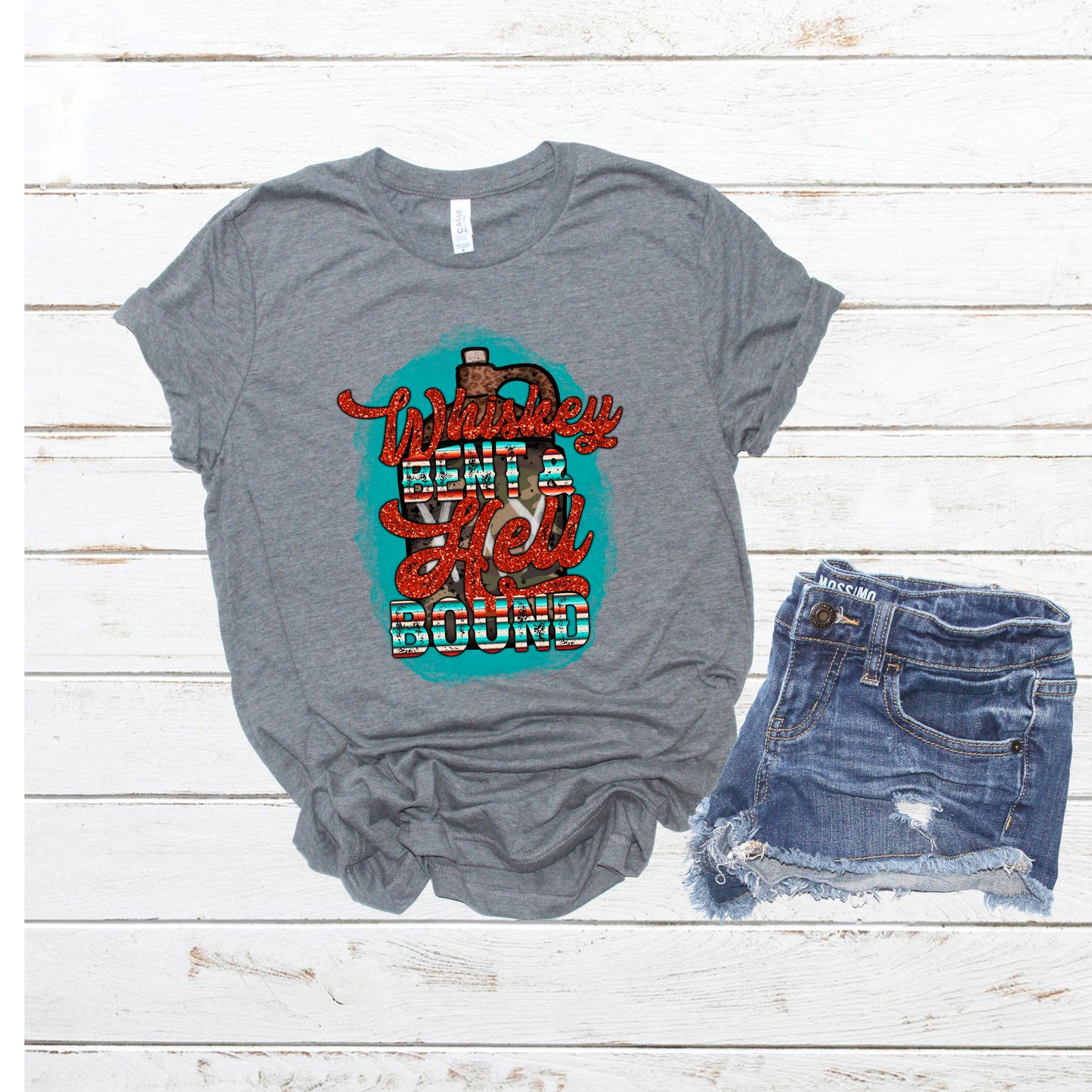 Whiskey bent and hell bound DTF transfer CCC141