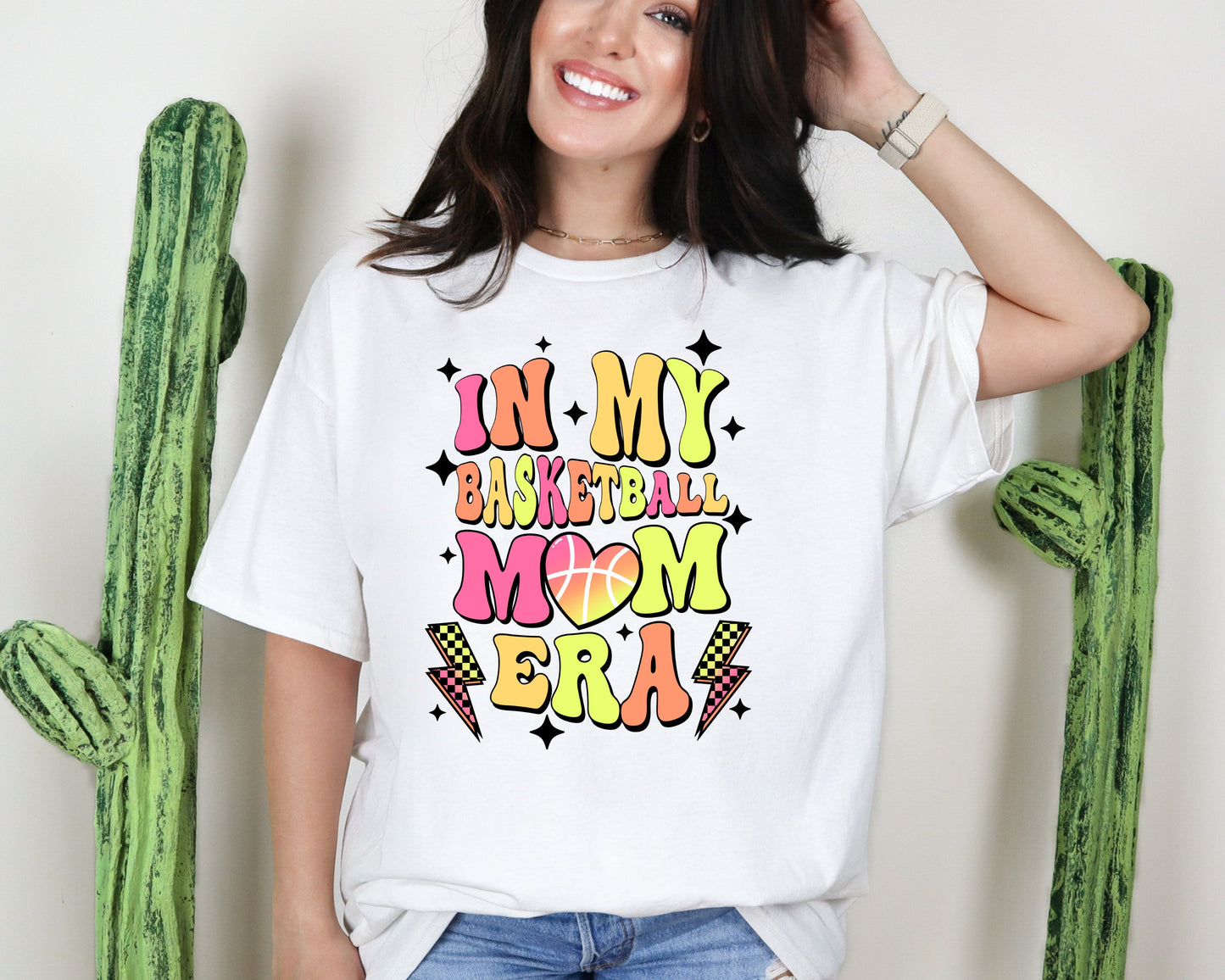 BASKETBALL MOM ERA NEON (DTF) 502AZ