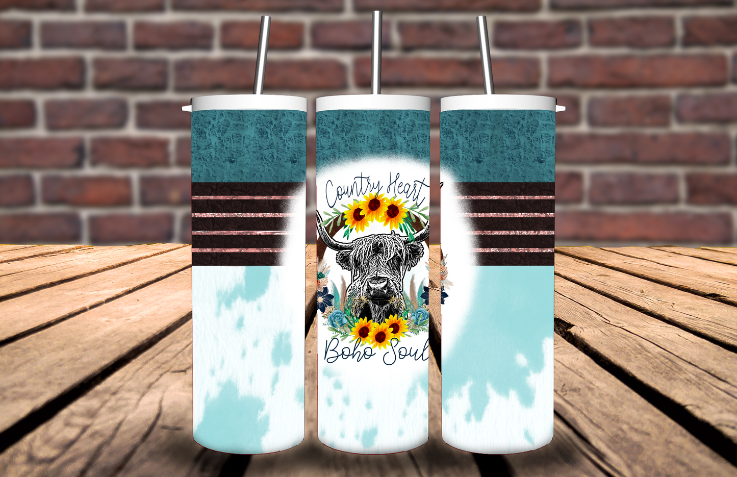 Country Heart BOHO Soul Tumbler #5075T