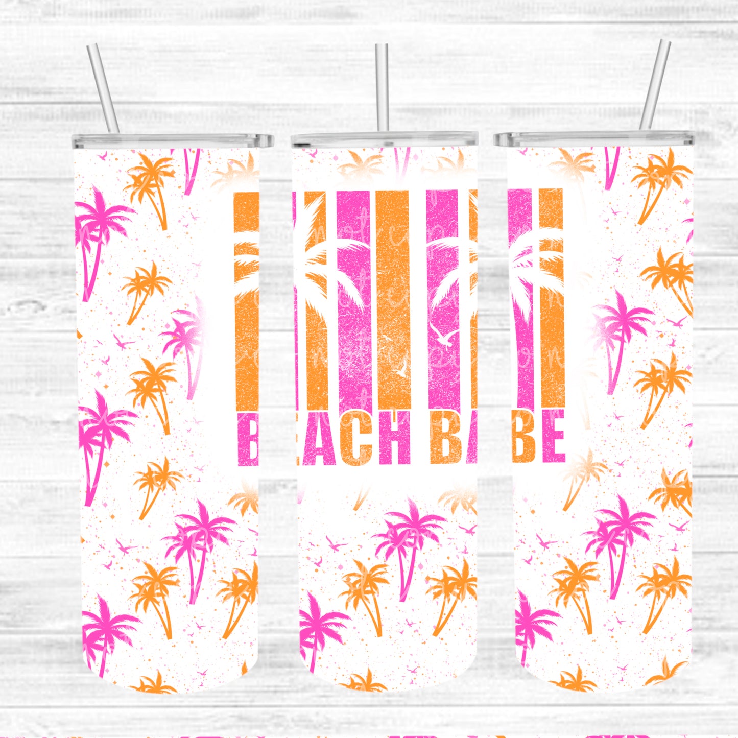 Beach Babe Palm Trees Tumbler #5106T