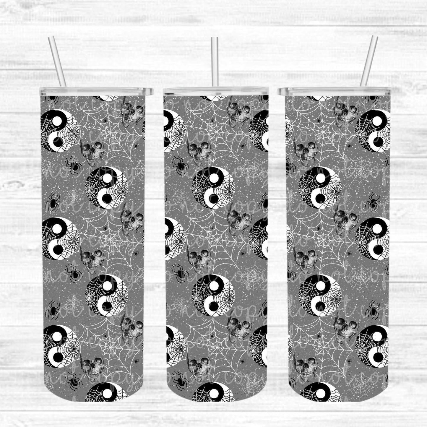 Spooky Ying Yang Tumbler #5112T