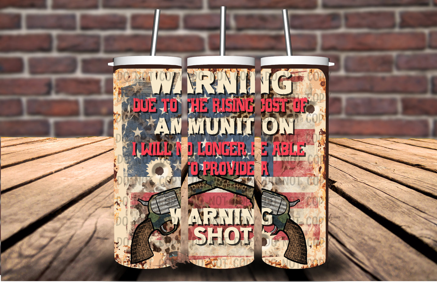 Ammo Warning Shot Tumbler #5146T