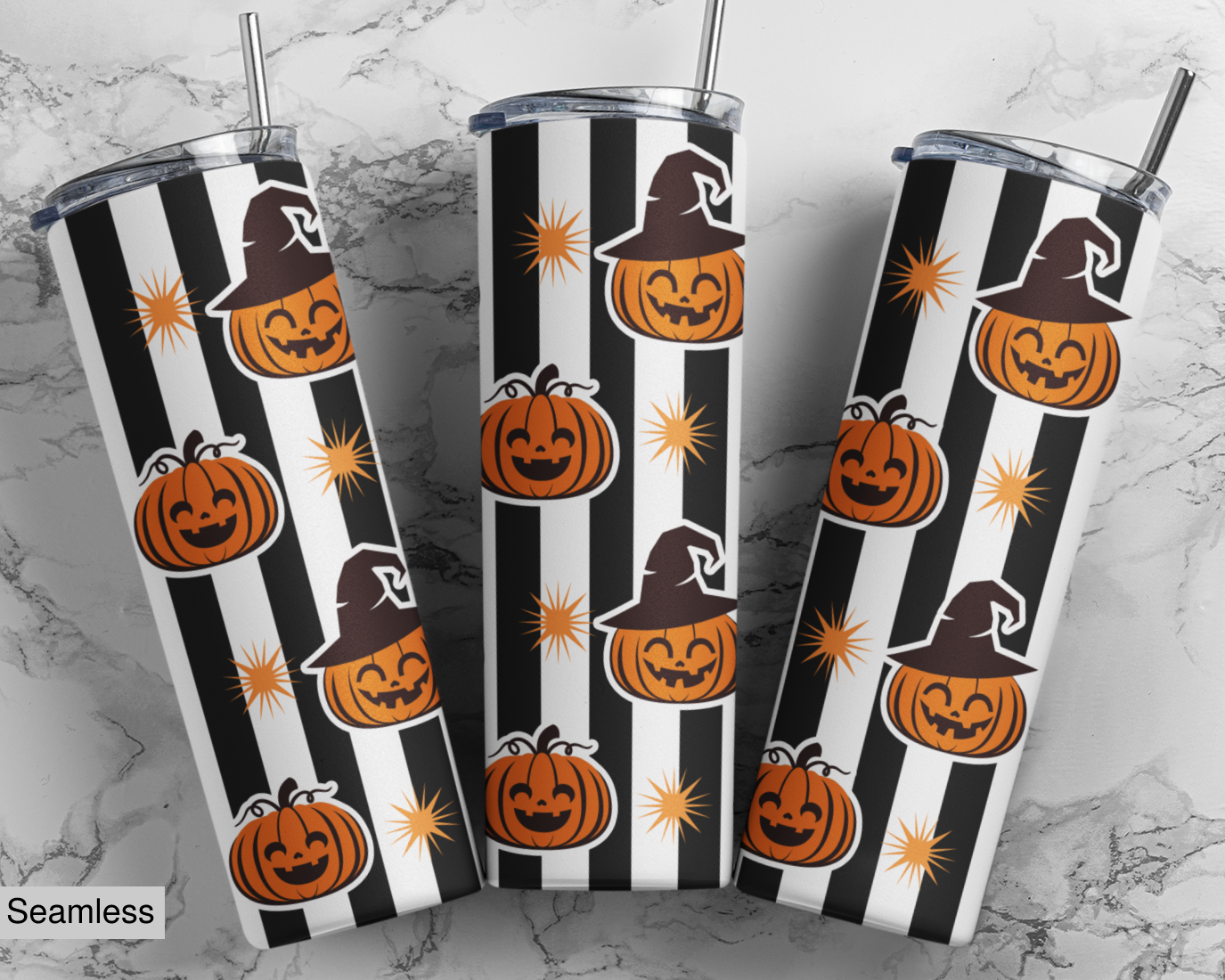 Striped Pumpkins Tumbler 5169T