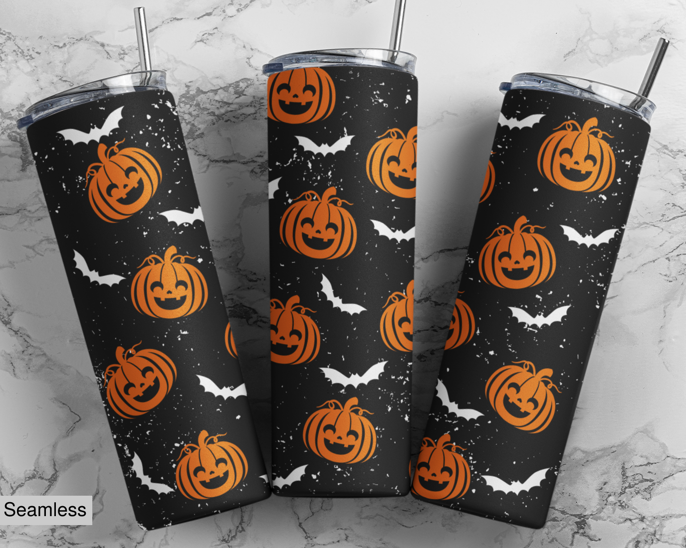 Pumpkins and Bats Tumbler 5170T