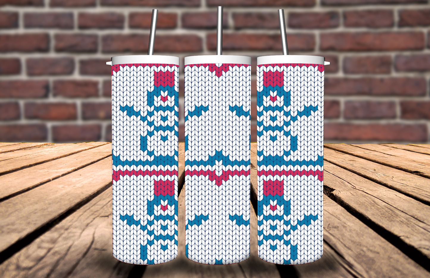 Knitted Snowmen Tumbler 5174T