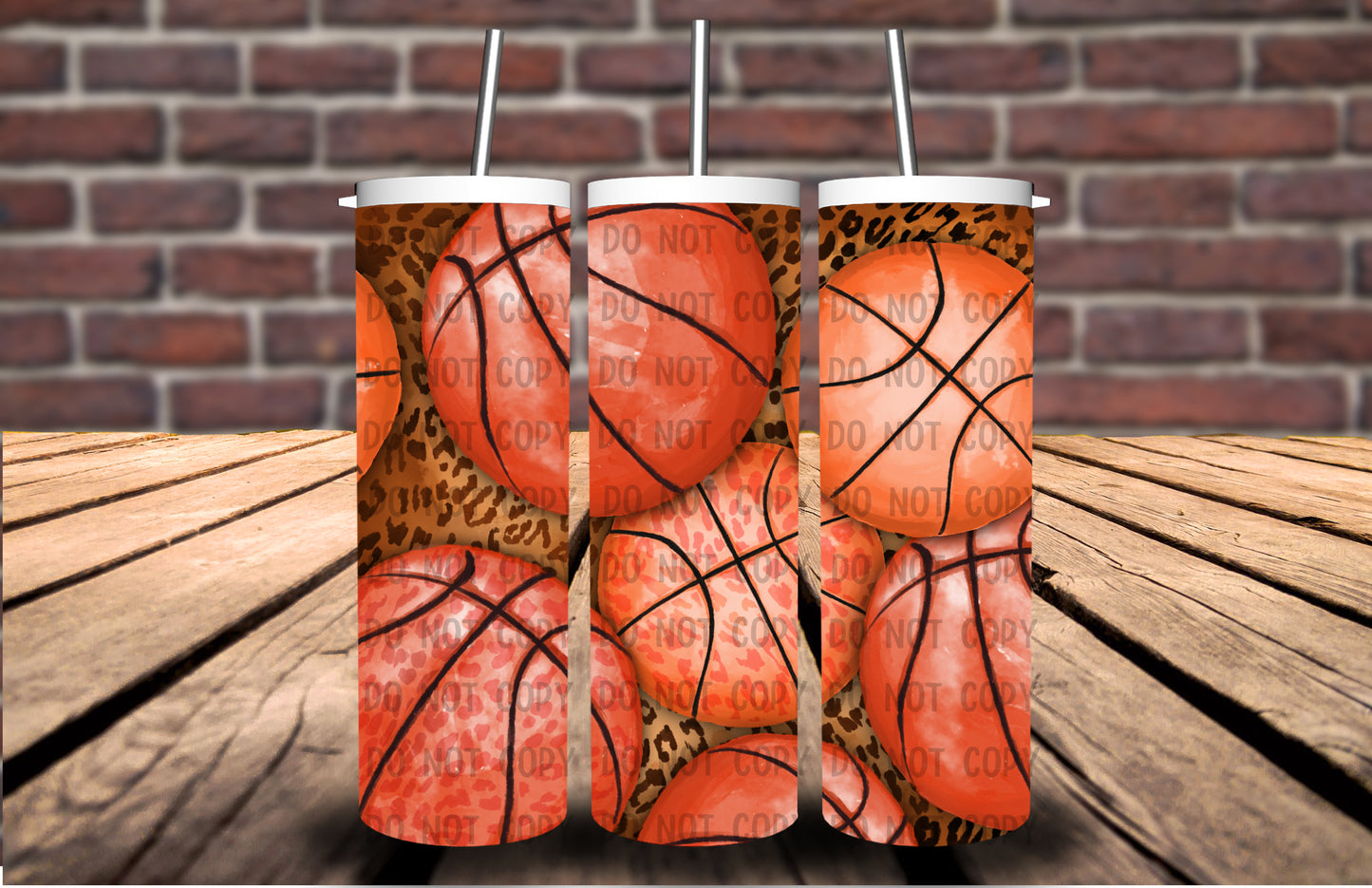 Leopard Basketball 20 oz Tumbler 5190T