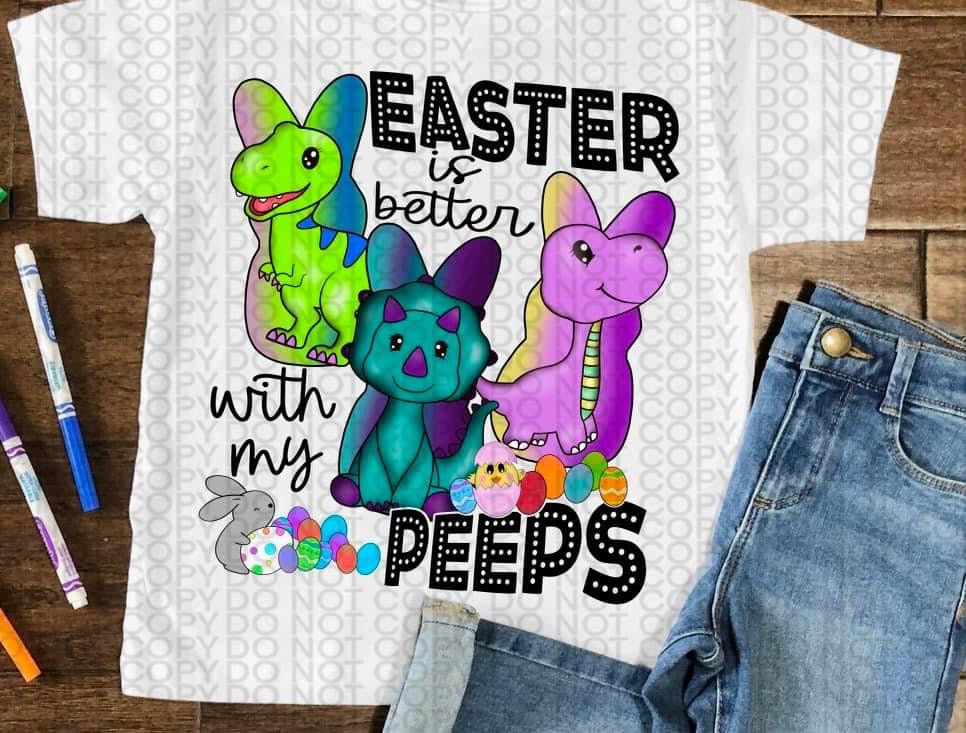 Cartoon Dinos Peeps (DTF Transfer) 118
