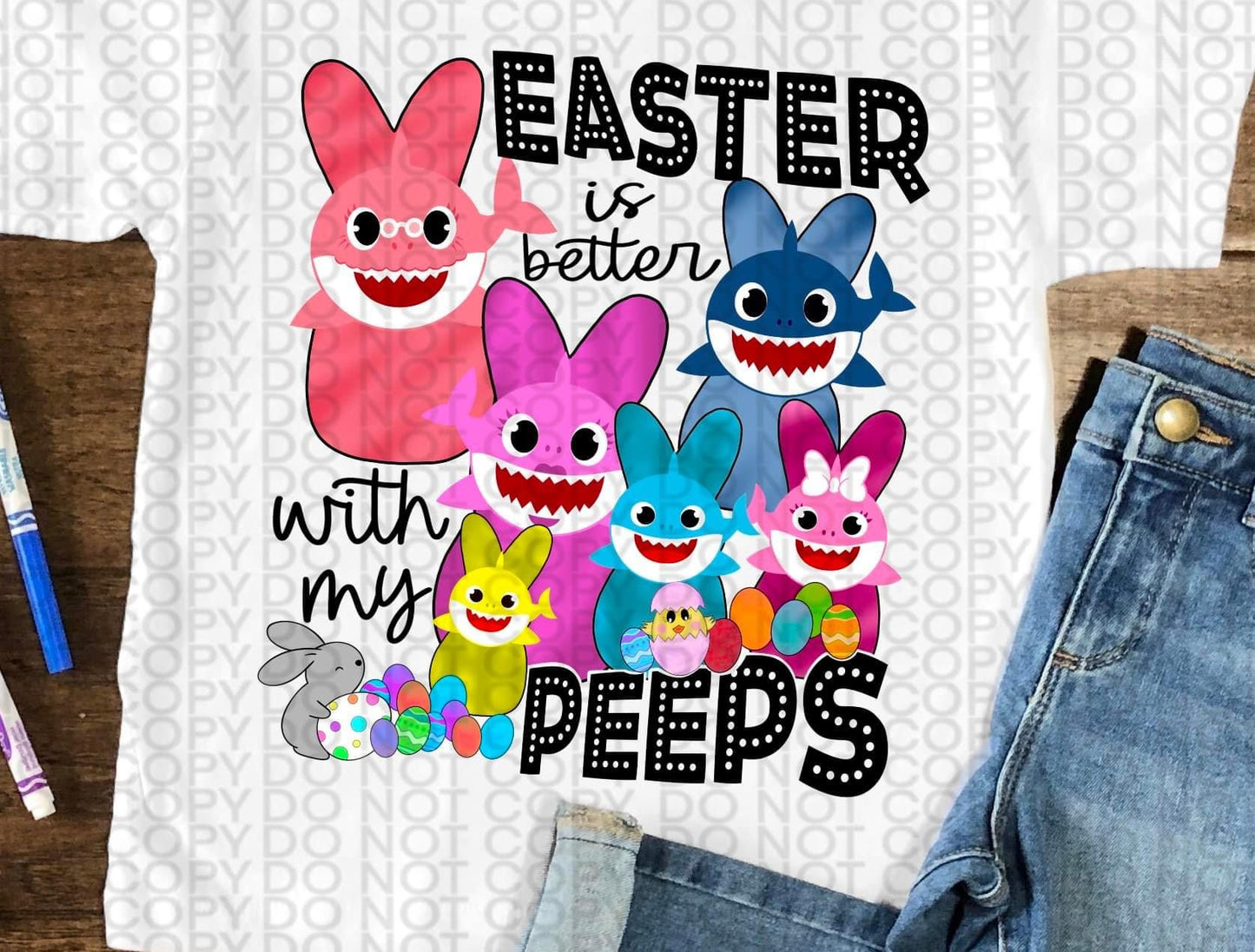 Baby Fish Peeps (DTF Transfer) 100