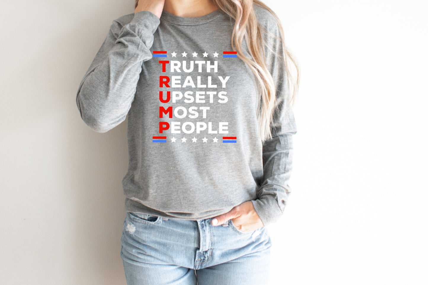 Truth Really Upsets Most People-Trump WHITE (DTF) 905