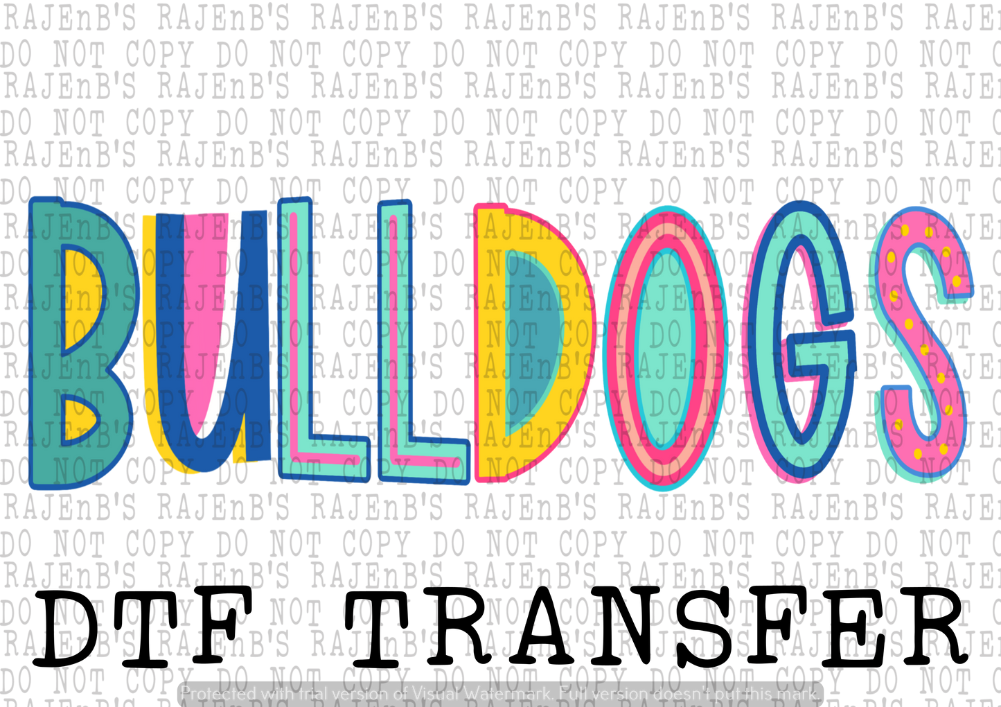 Bulldogs Mascot (DTF) 3009