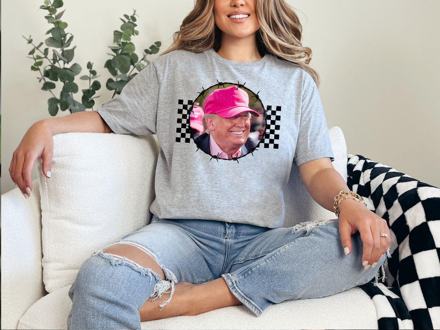 TRUMP-CHECKERED (DTF) 985