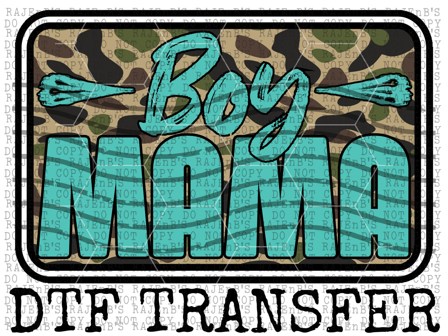 Boy mama patch DTF transfer CCC182