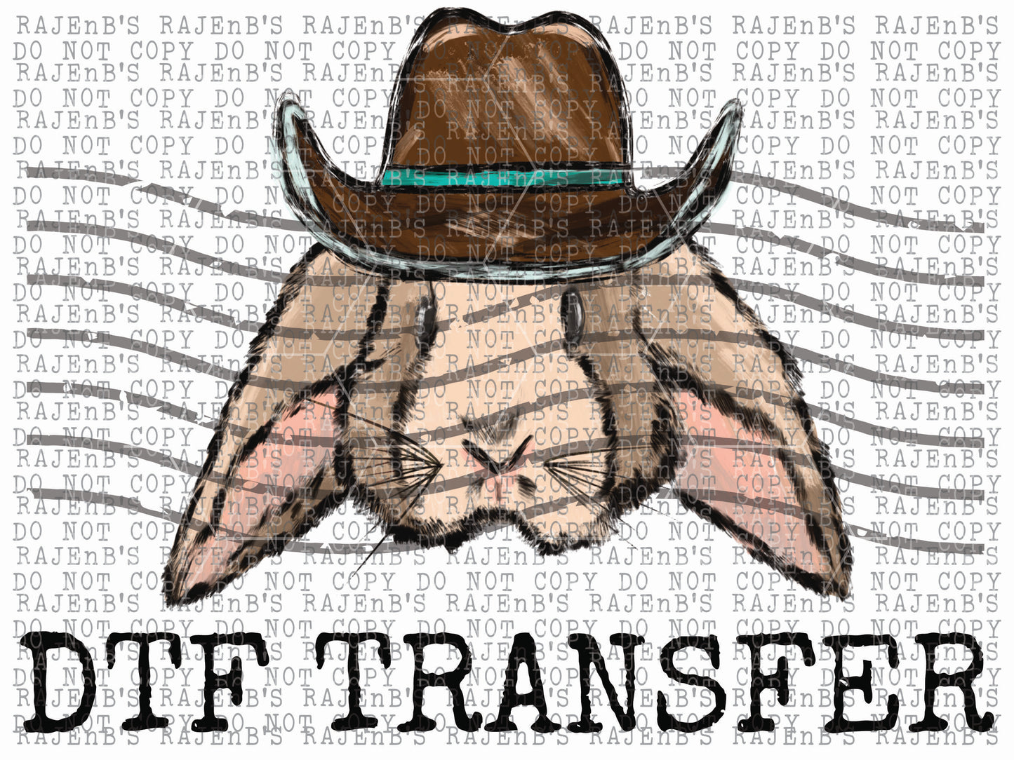 Cowboy Bunny (DTF) CCC221