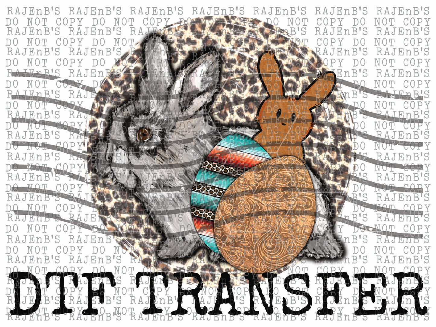 Festive Easter Bunny (DTF) CCC226