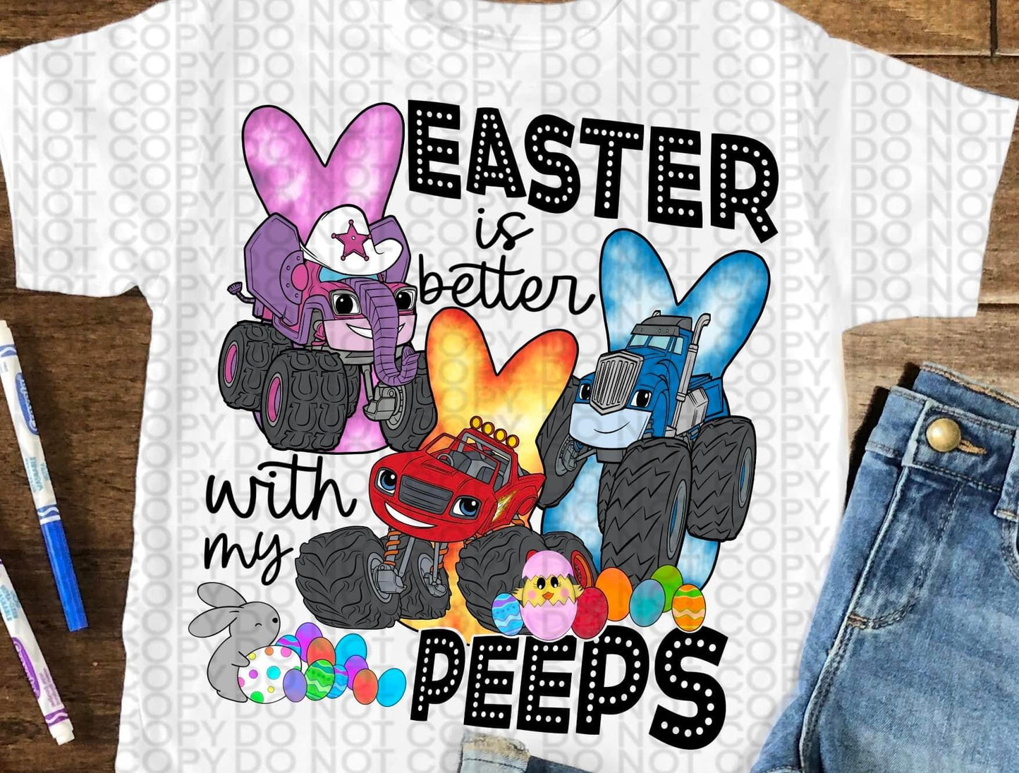 Monster Trucks Peeps (DTF Transfer) 103
