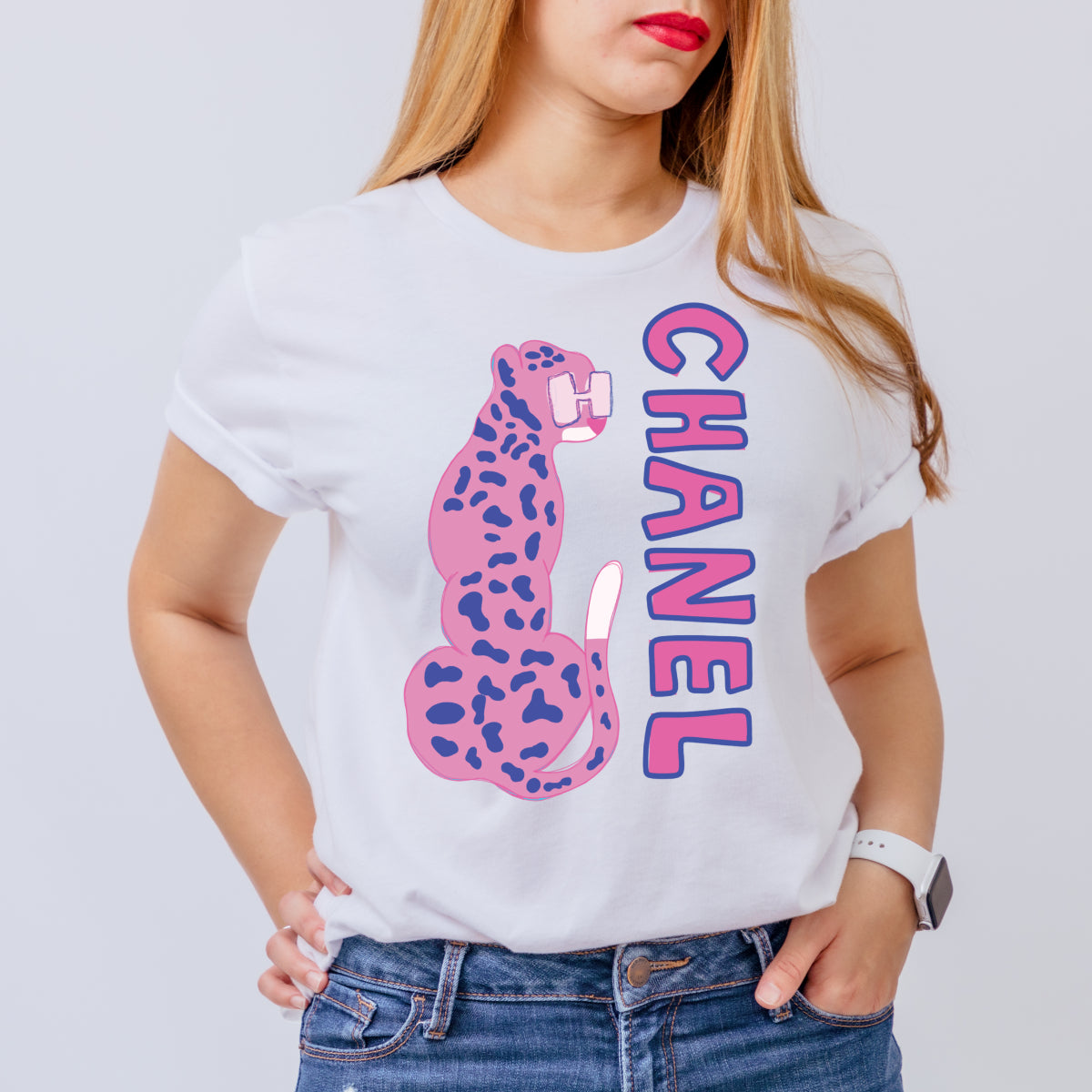 Purple Leopard Ch@n3l (DTF) LUXA11