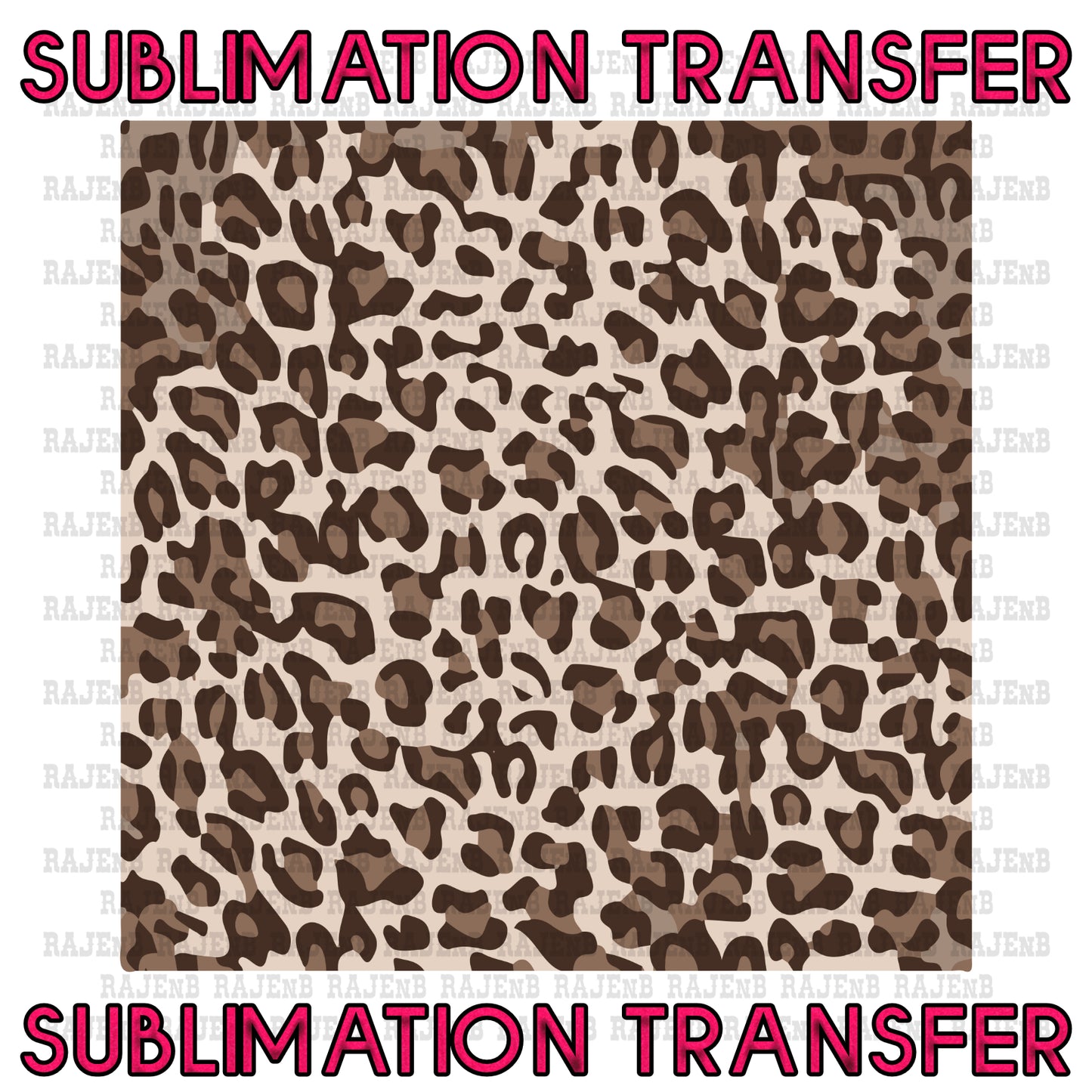 Leopard5 Background Sheet Sublimation Transfer #4087SUB