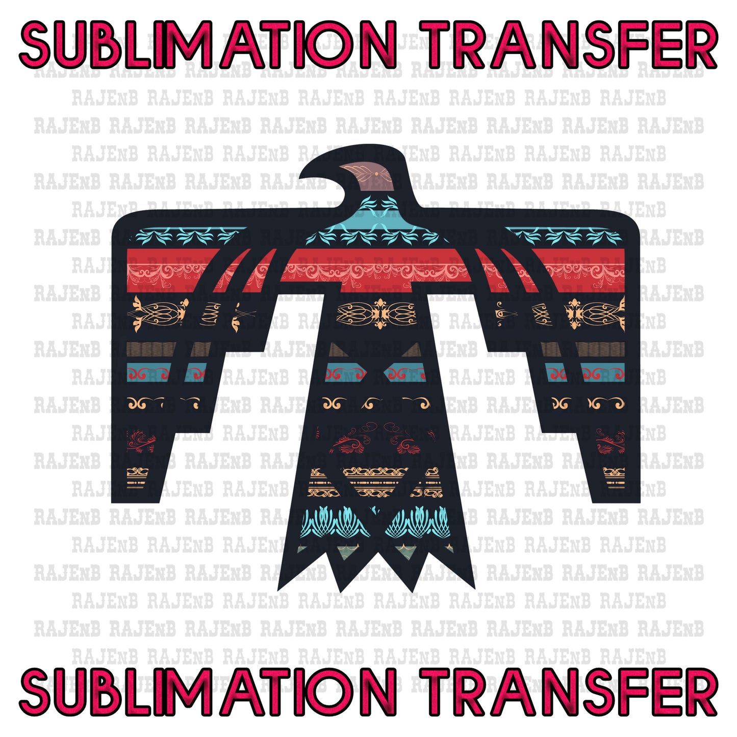 Navy Thunderbird - SUBLIMATION TRANSFER 4057SUB