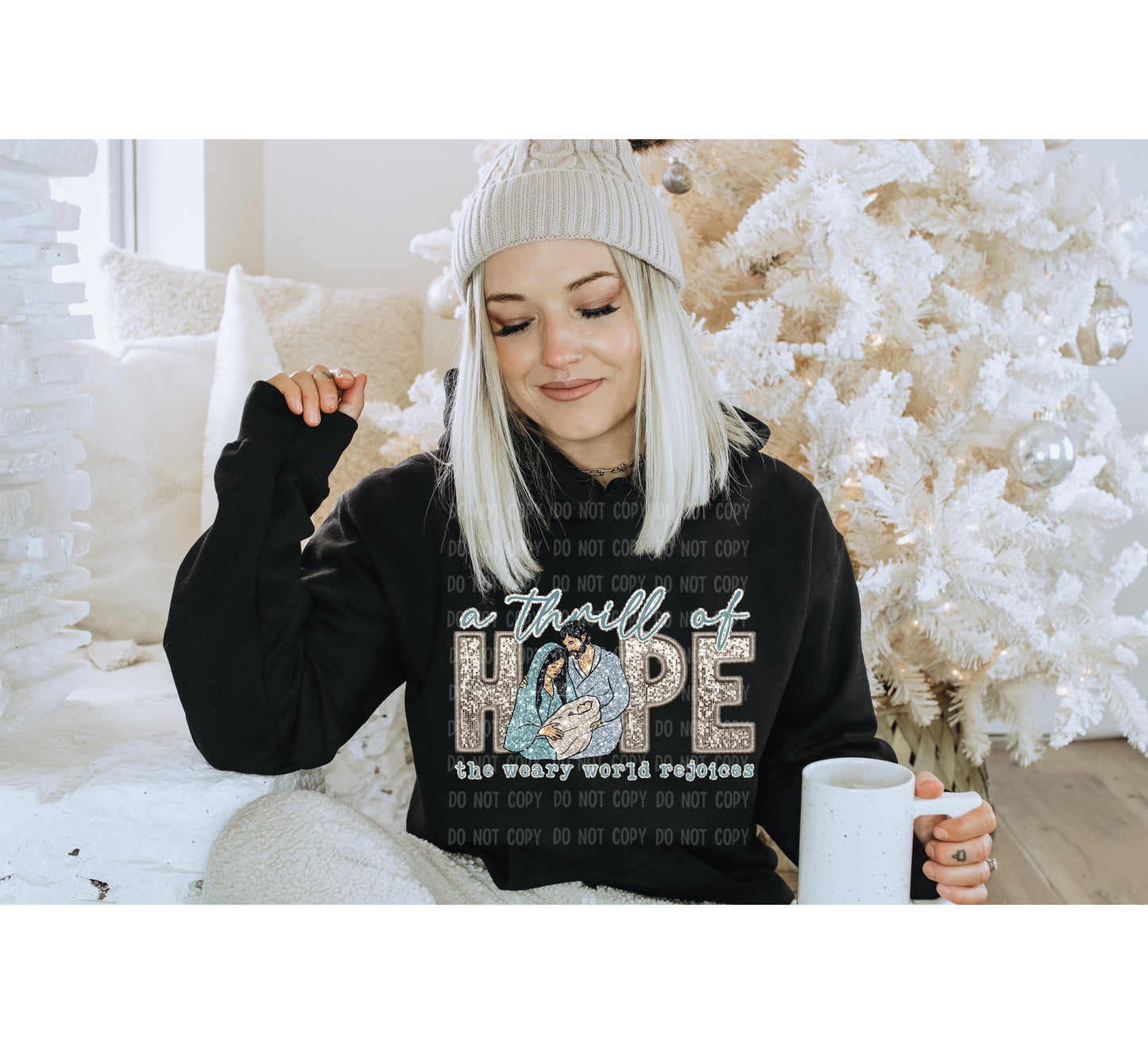 A THRILL OF HOPE-FAUX SEQUIN EFFECT (DTF) TE0218