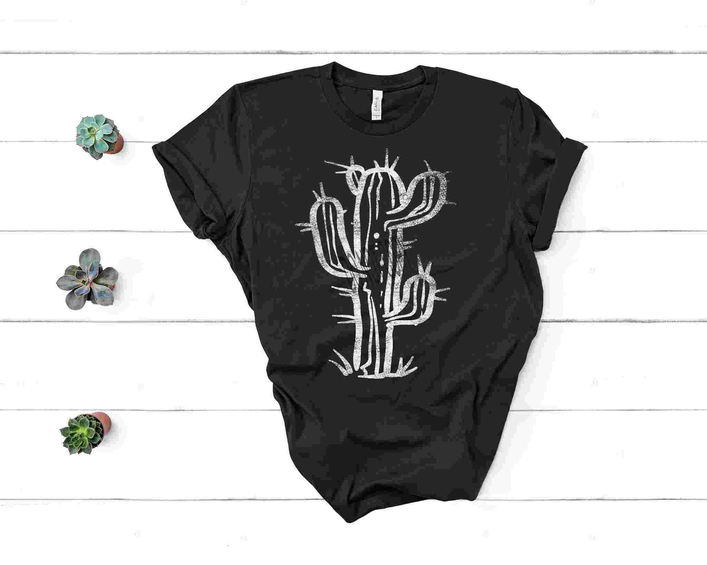 CLOSE 8/7 Cactus-White Ink-Screen Print - RAJE