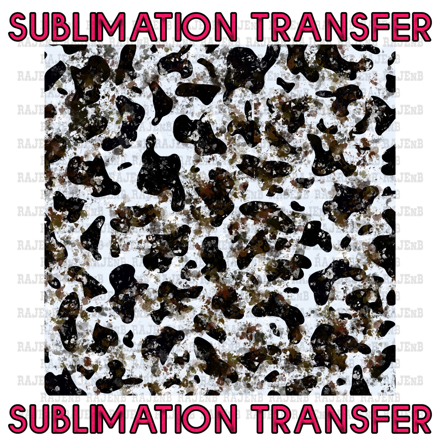 Distressed Cowhide1 Background Sheet Sublimation Transfer #4081SUB